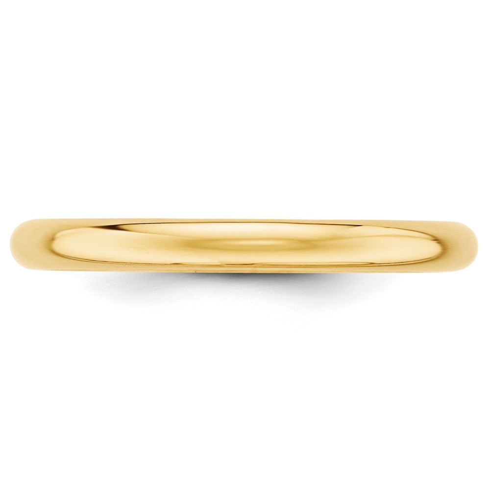 10k Gelbgold 2,5 mm halbrunder Ehering