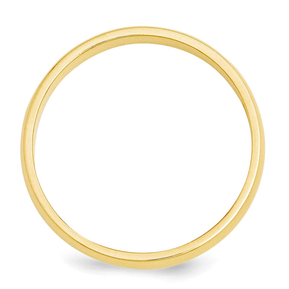 10K Gelbgold 3 mm halbrunder Ehering