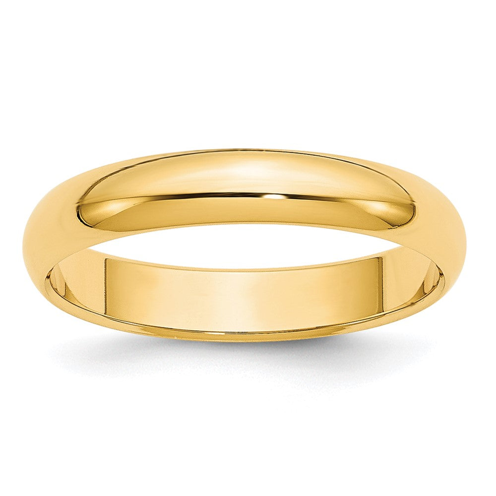 10 Karat Gelbgold 4 mm halbrunder Ehering