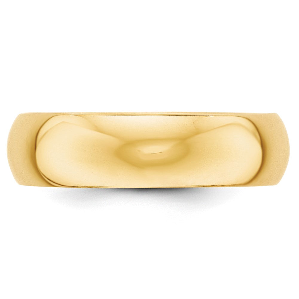 10k Gelbgold 6 mm halbrunder Ehering
