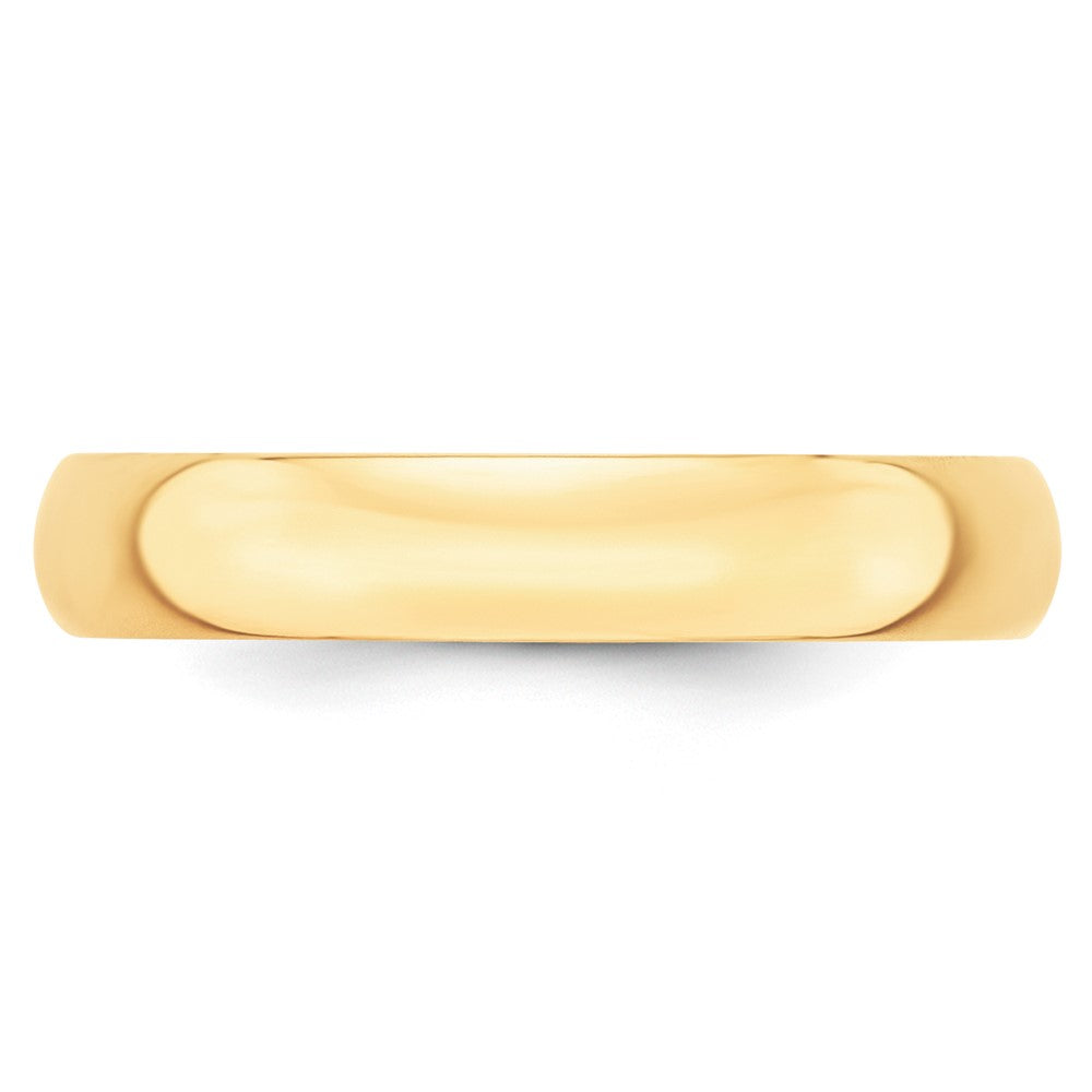 10K Gelbgold 4 mm Ehering, leicht, halbrund