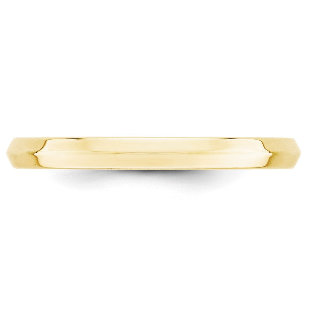 10K Gelbgold 2,5 mm Messerkante Komfort-Passform Ehering