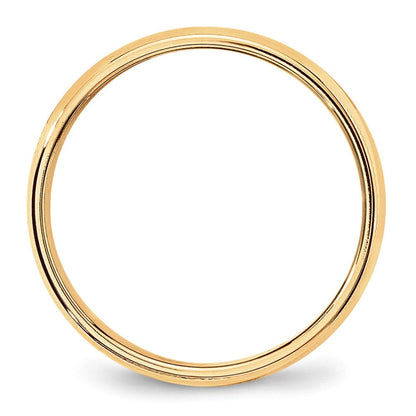 10k Gelbgold 6 mm Milgrain halbrund Ehering