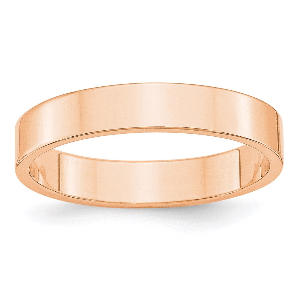 10k Roségold 4 mm leichter flacher Ehering