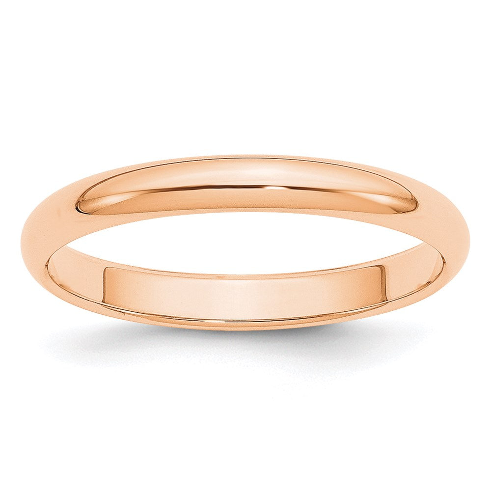 10k Roségold 3 mm halbrunder Ehering