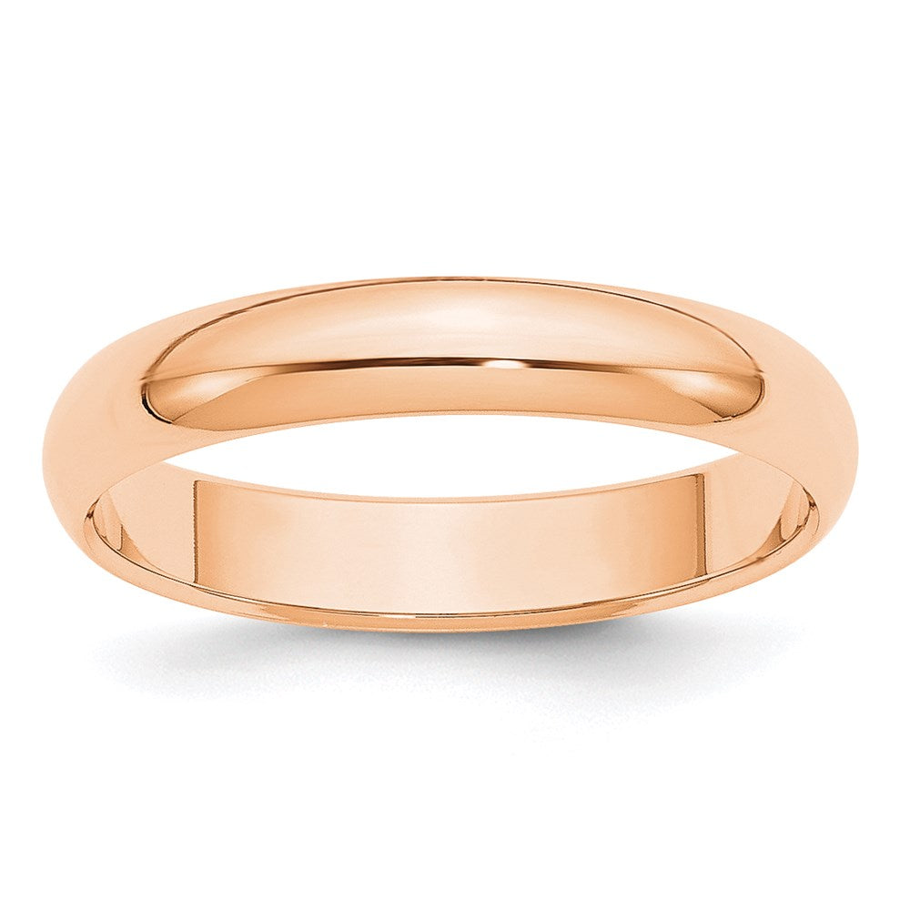 10k Roségold Ehering 4 mm, halbrund