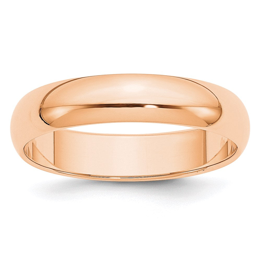 10k Roségold 5 mm halbrunder Ehering
