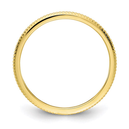 10K Gold 1,2mm Kugel-Ring, stapelbar