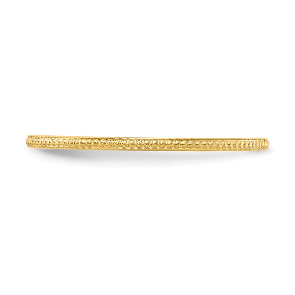 10K Gold 1,2mm Kugel-Ring, stapelbar
