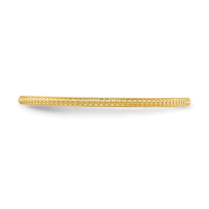 10K Gold 1,2mm Kugel-Ring, stapelbar