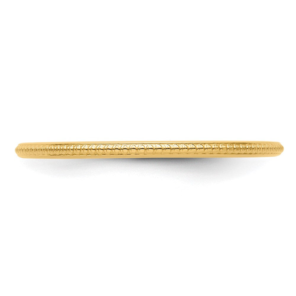 10K Gold 1,2mm Kugel-Ring, stapelbar