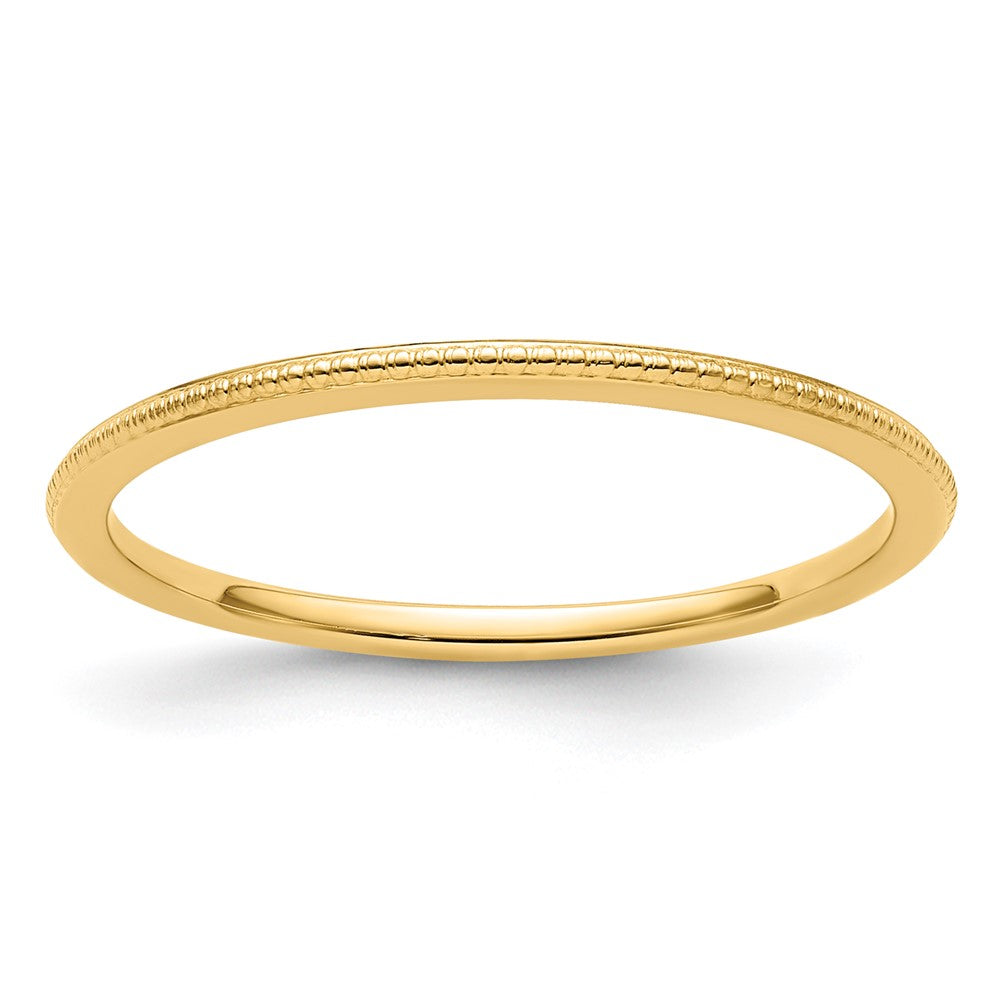10K Gold 1,2mm Kugel-Ring, stapelbar