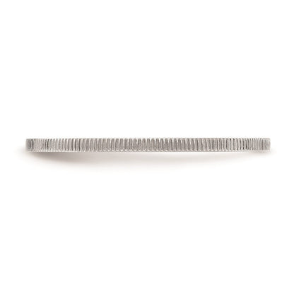 14K Weißgold Ring mit Linienmuster, 1,2 mm, stapelbar