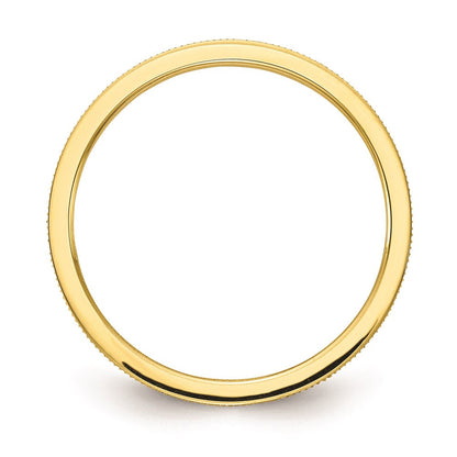 10K Gold 1,2mm stapelbarer Ring mit Lind-Muster