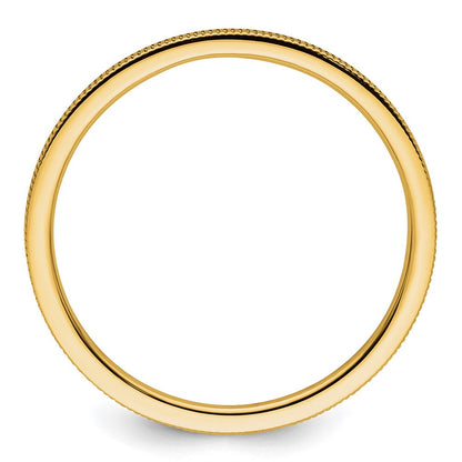 10K Gold 1.2mm Lind Muster Stapelbar Ring