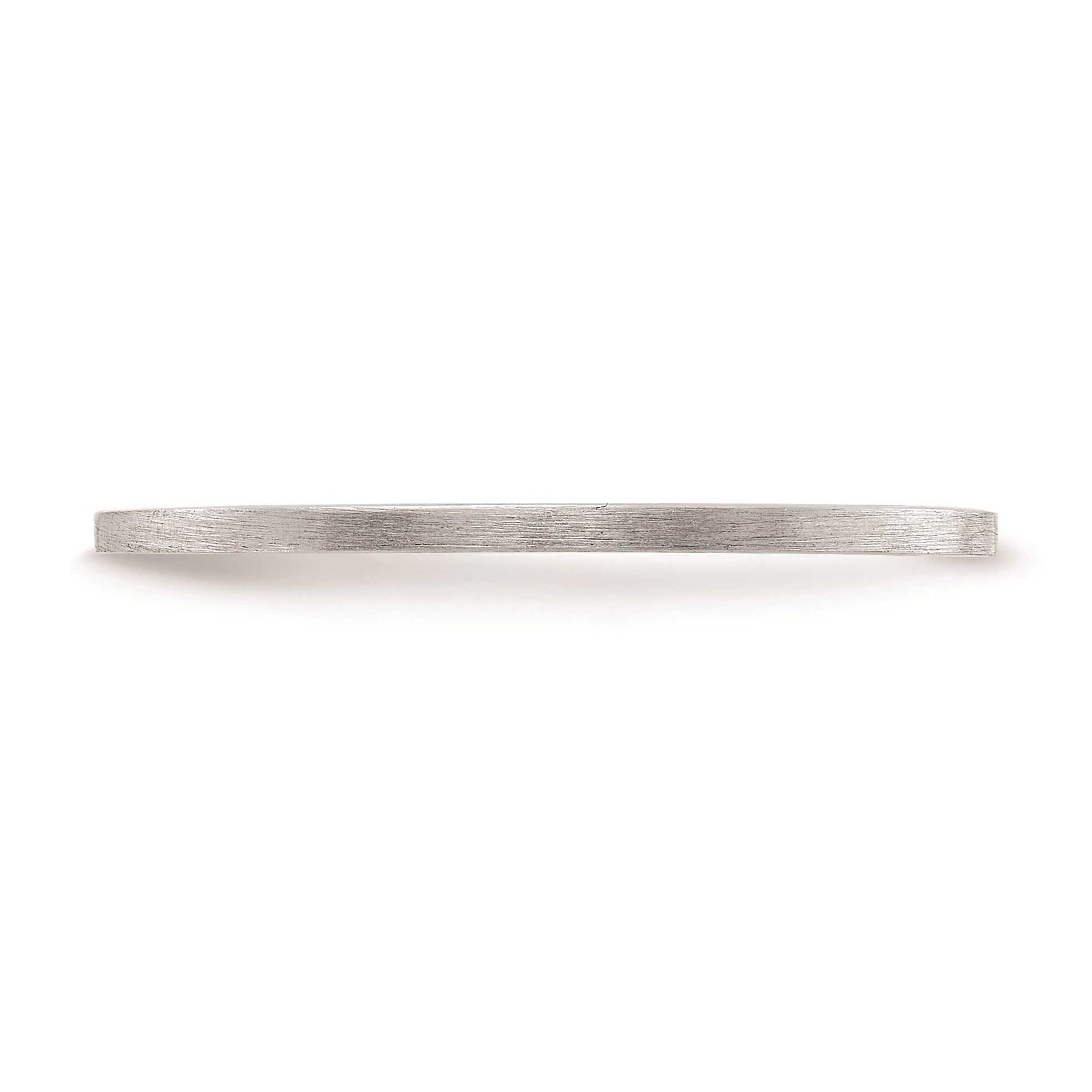 14K Weißgold 1,2mm flacher matter stapelbarer Ehering für Damen/Herren