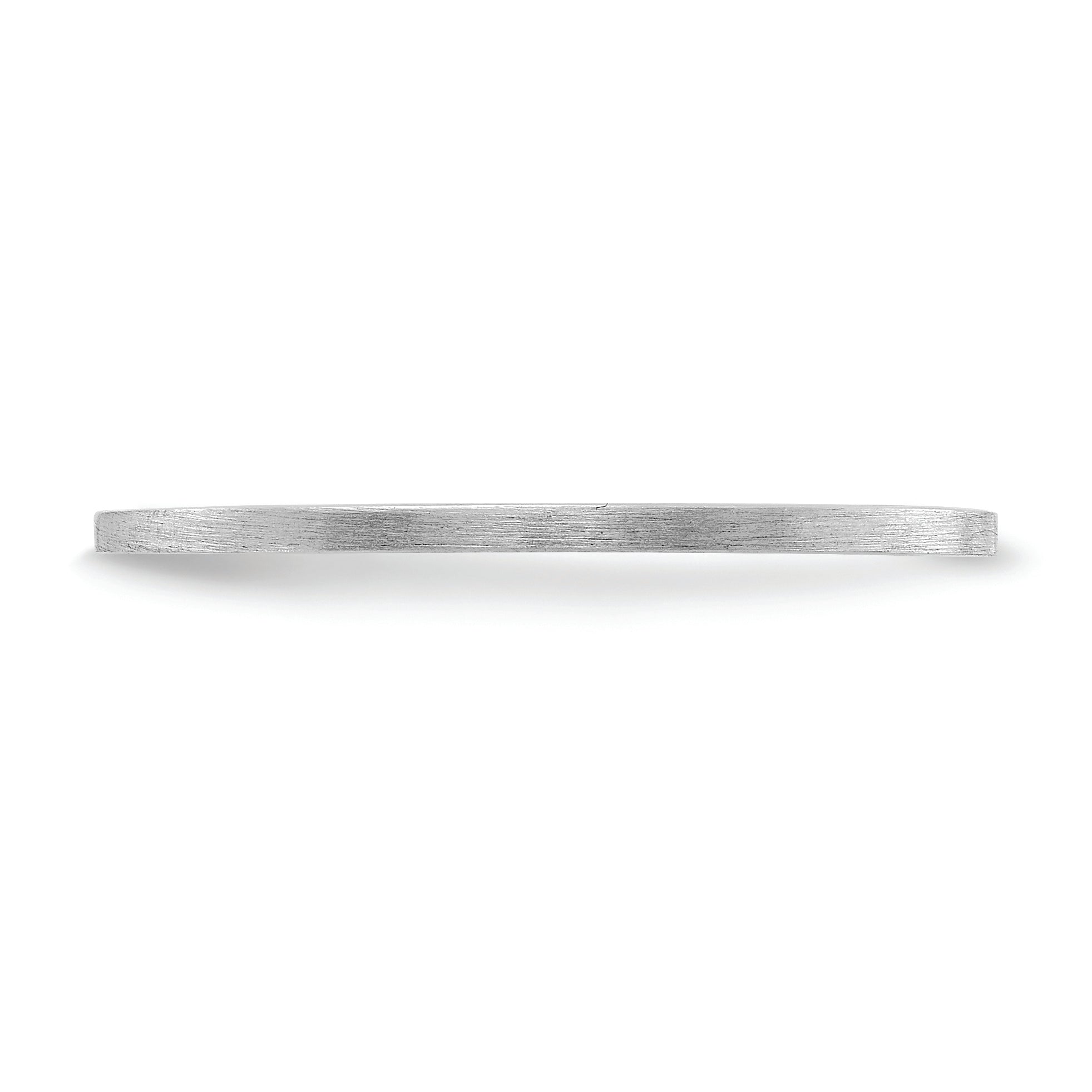 14K Weißgold 1,2 mm Flacher Satinierter Stapelbarer Ehering für Damen und Herren