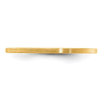 10K Gold 1,2mm flacher stapelbarer Ehering mit satinierter Oberfläche für Herren/Damen