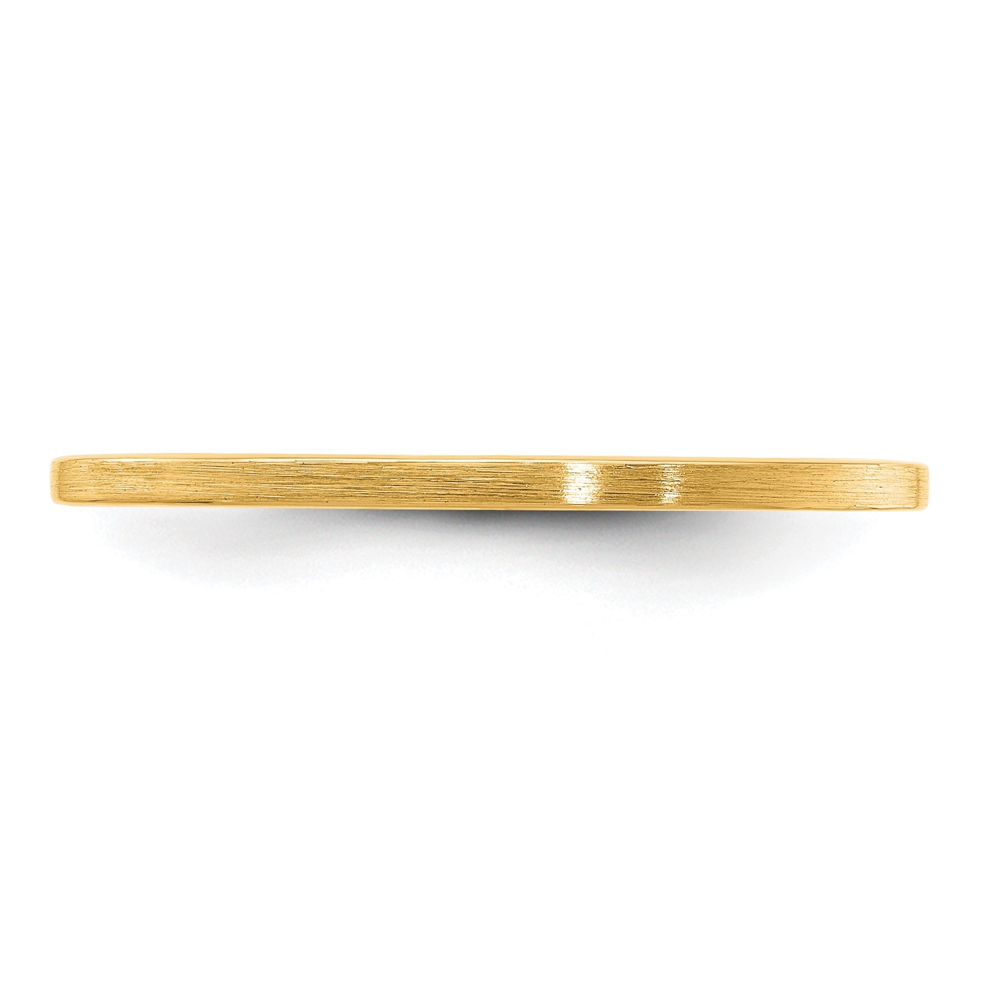 10K Gold 1,2mm flacher stapelbarer Ehering mit Satinfinish für Herren/Damen
