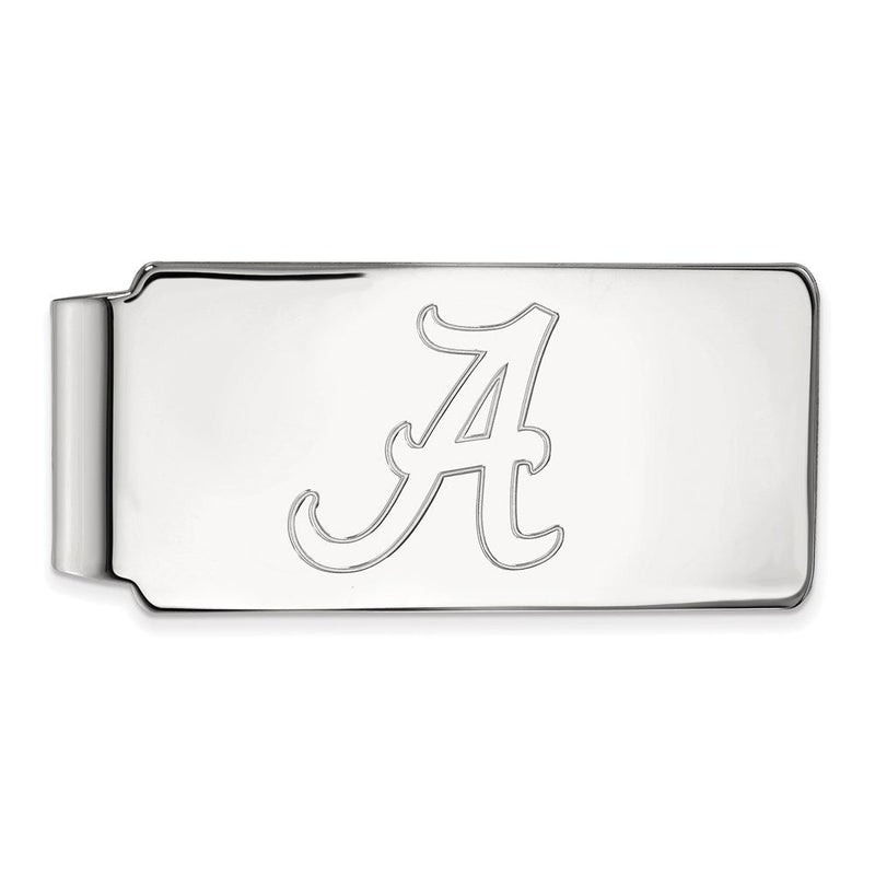 10K Weißgold Logoart University Of Alabama Geldklammer