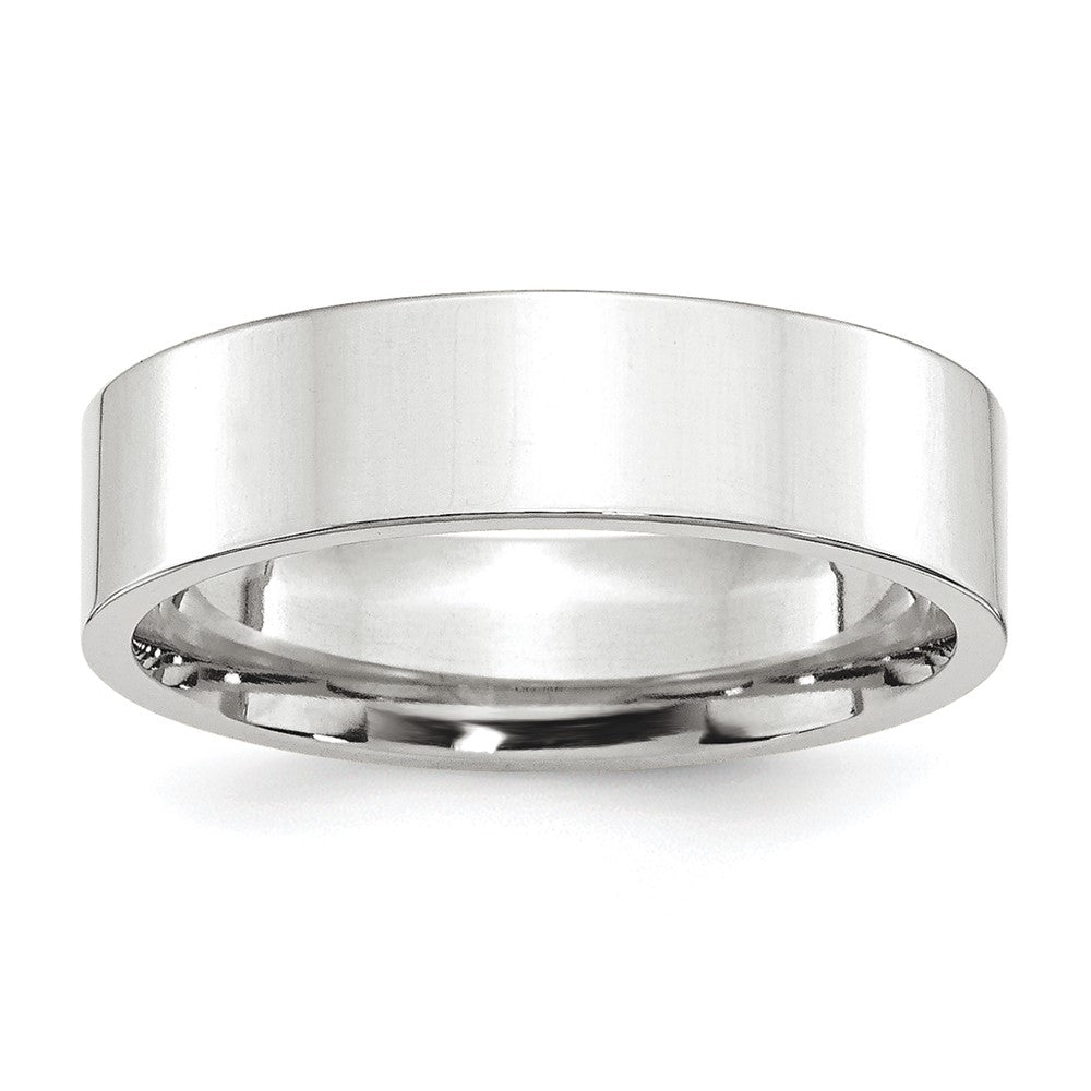 Platin 6mm Poliert Flach Ehering Ring