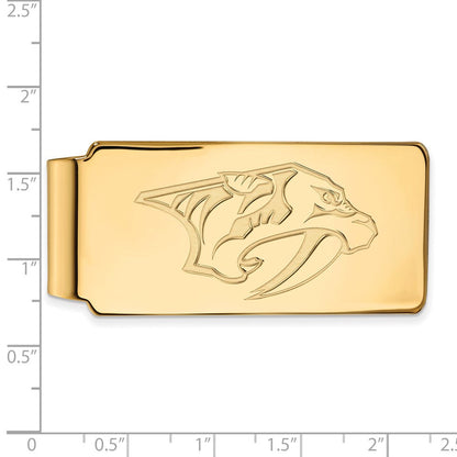 10K Gelbgold Gold Nhl Logoart Nashville Predators Geldklammer