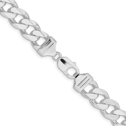 Sterlingsilber Rhodiniert 13mm Panzer 28 Zoll Kette