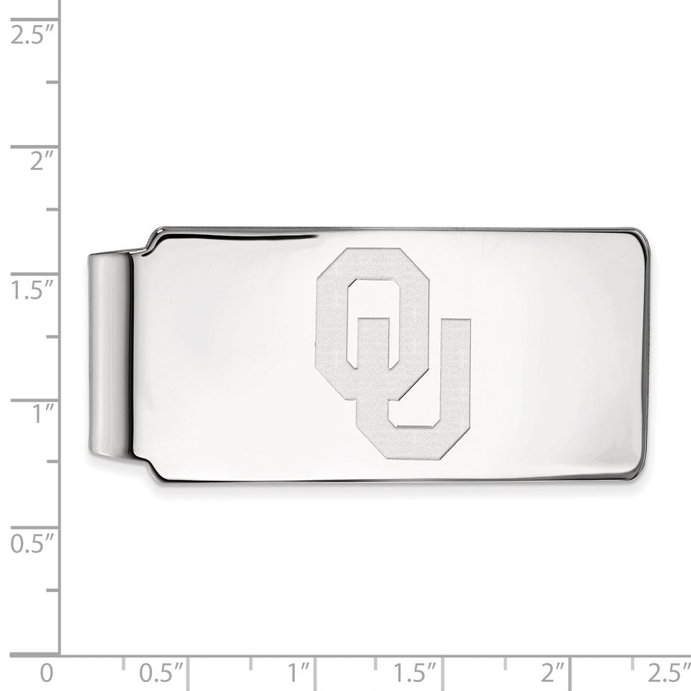 10K Weißgold Logoart University Of Oklahoma O-u Geldklammer