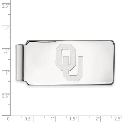 10K Weißgold Logoart University Of Oklahoma O-u Geldklammer