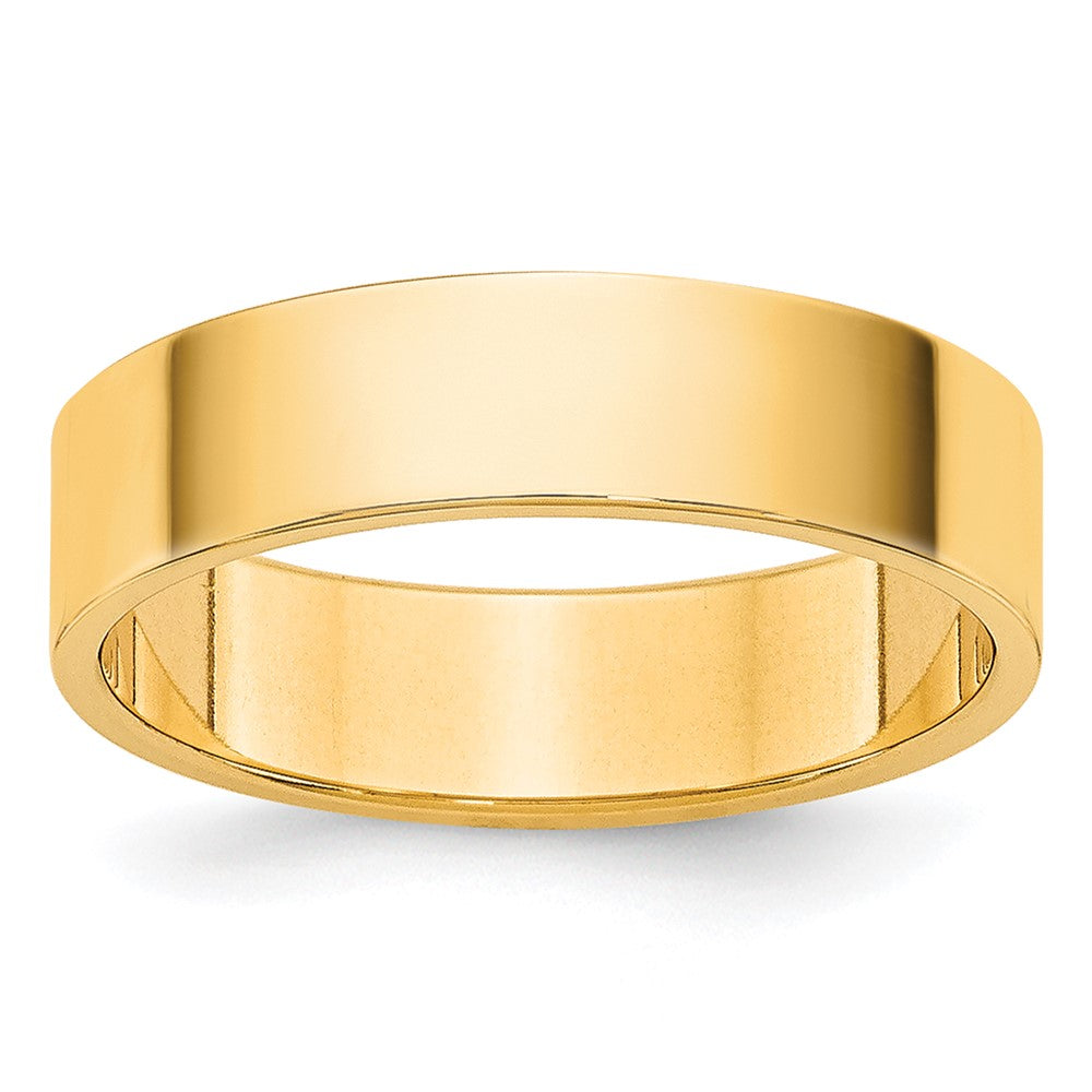 14K Gelbgold 4,5 mm leichter flacher Ehering