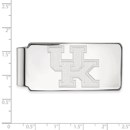 10K Weißgold Logoart University Of Kentucky U-k Geldklammer
