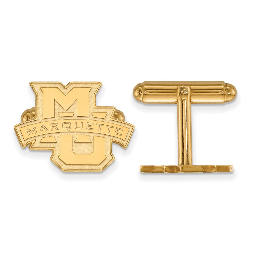 14K Gelbgold Gold Logoart Marquette University Manschette Knöpfe