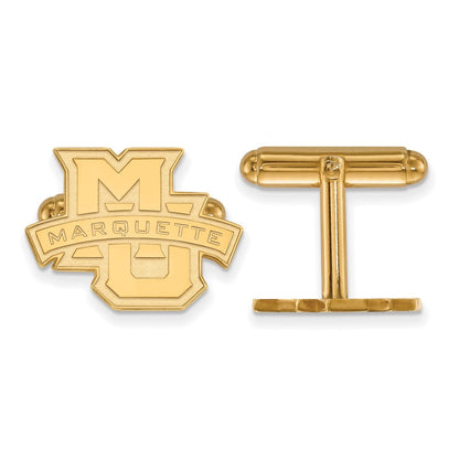 14K Gelbgold Gold Logoart Marquette University Manschette Knöpfe