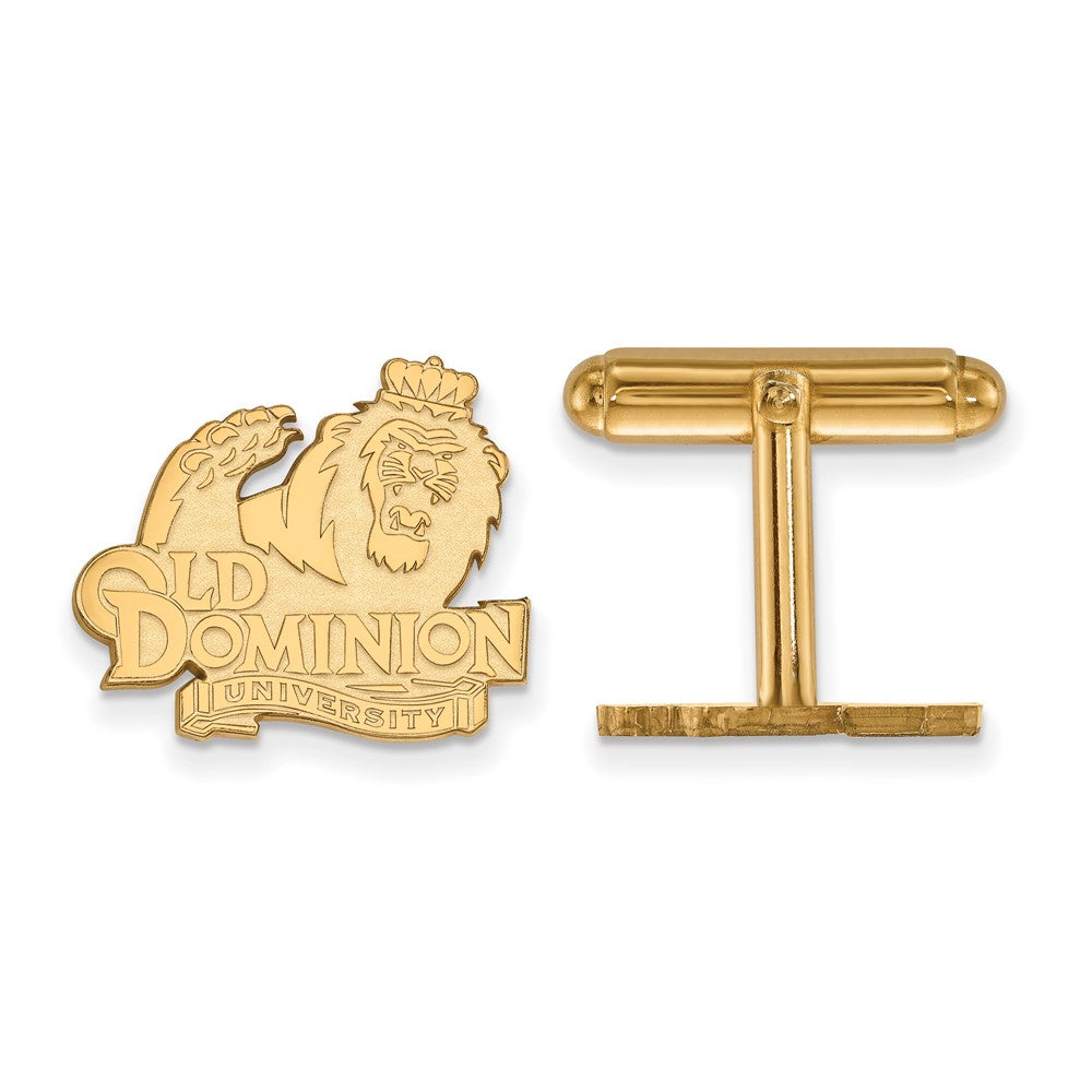 14K Gelbgold Gold Logoart Old Dominion University Manschette Knöpfe