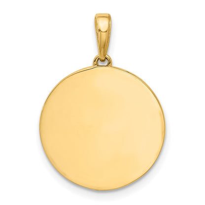 14K Gelbgold und Rhodium Diamantgeschliffener „It's A Boy" Anhänger