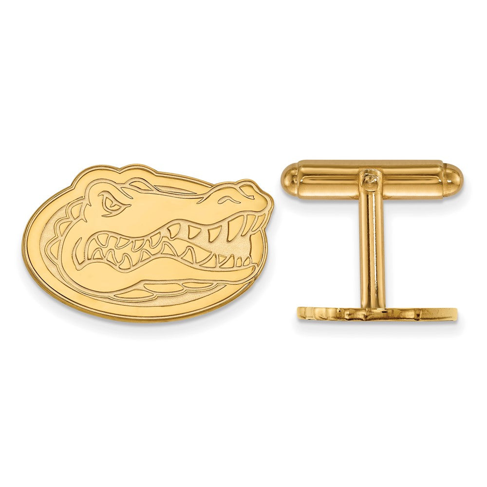 14K Gelbgold Gold Logoart University Of Florida Gator Manschette Knöpfe
