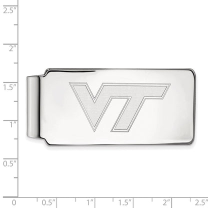 14K Weißgold Logoart Virginia Tech V-t Geldklammer
