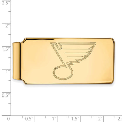 14K Gelbgold Gold Nhl Logoart St. Louis Blues Geldklammer