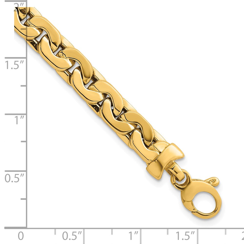 14K Gelbgold Poliert Fantasieglieder Gliederarmband