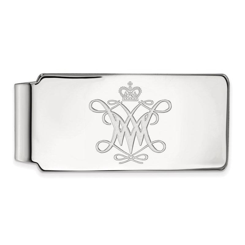 10K Weißgold Logoart College Of William und Mary Geldklammer