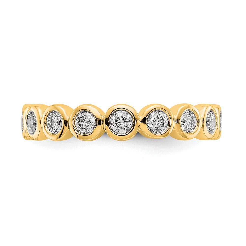 18K Gelbgold Diamant Zargen-Memoire-Ehering