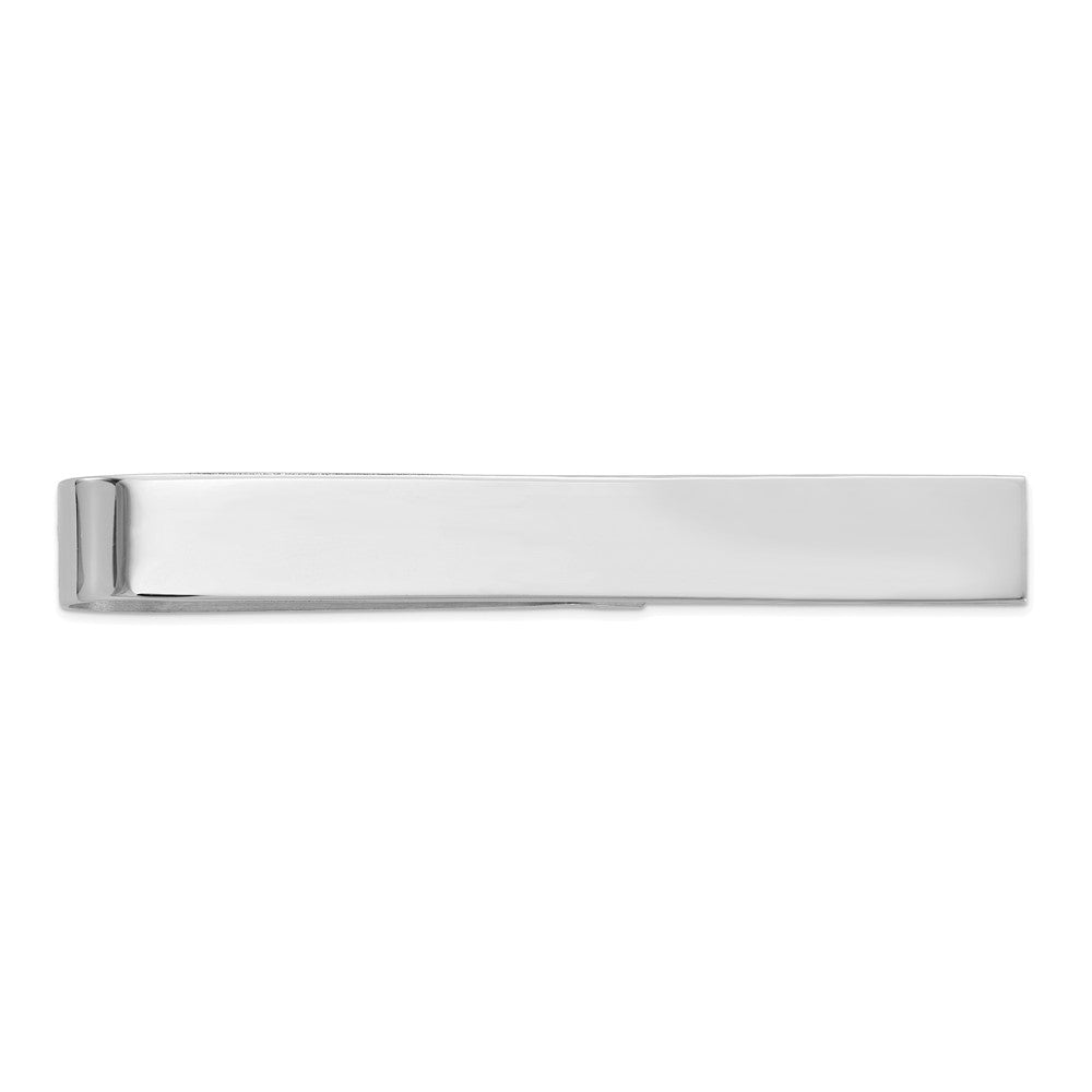 14K Weißgold Poliert Krawatten Stab