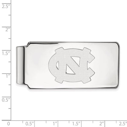 14K Weißgold Logoart University Of North Carolina N-c Geldklammer