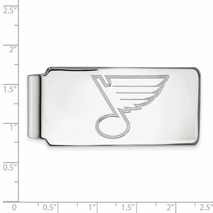 10K Weißgold Nhl Logoart St. Louis Blues Geldklammer