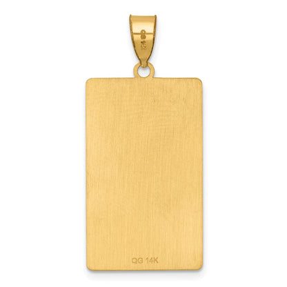 14K Gelbgold The World Tarot Card Anhänger