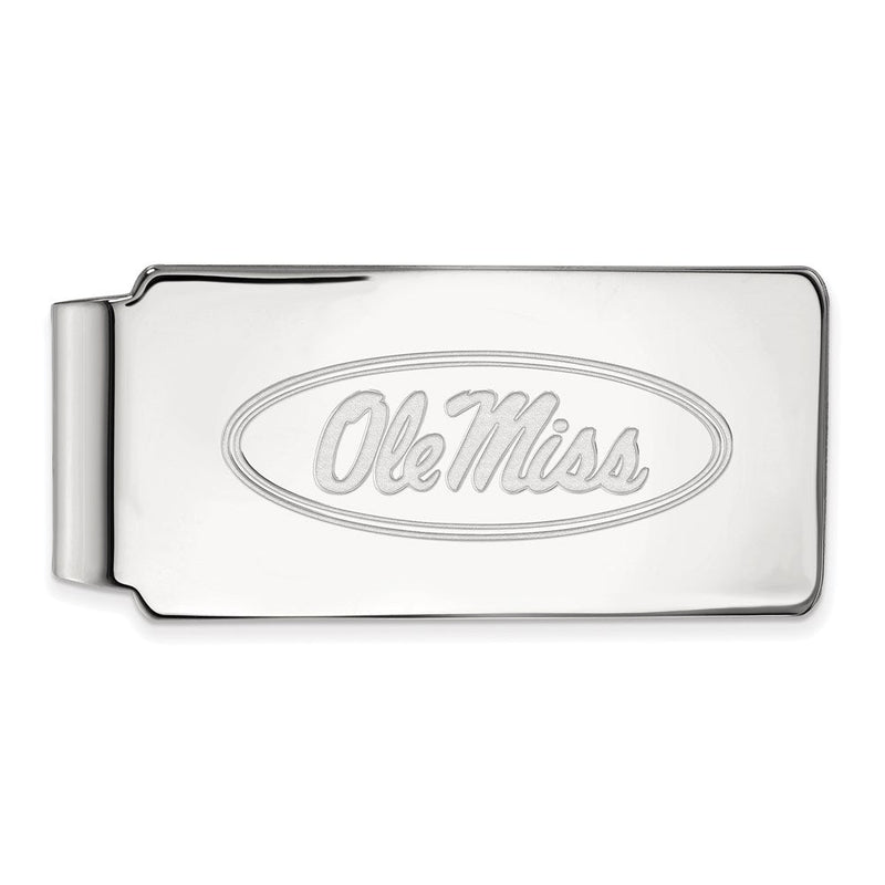 10K Weißgold Logoart University Of Mississippi Ole Miss Geldklammer