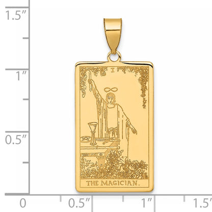 14K Gelbgold The Magician Tarot Card Anhänger