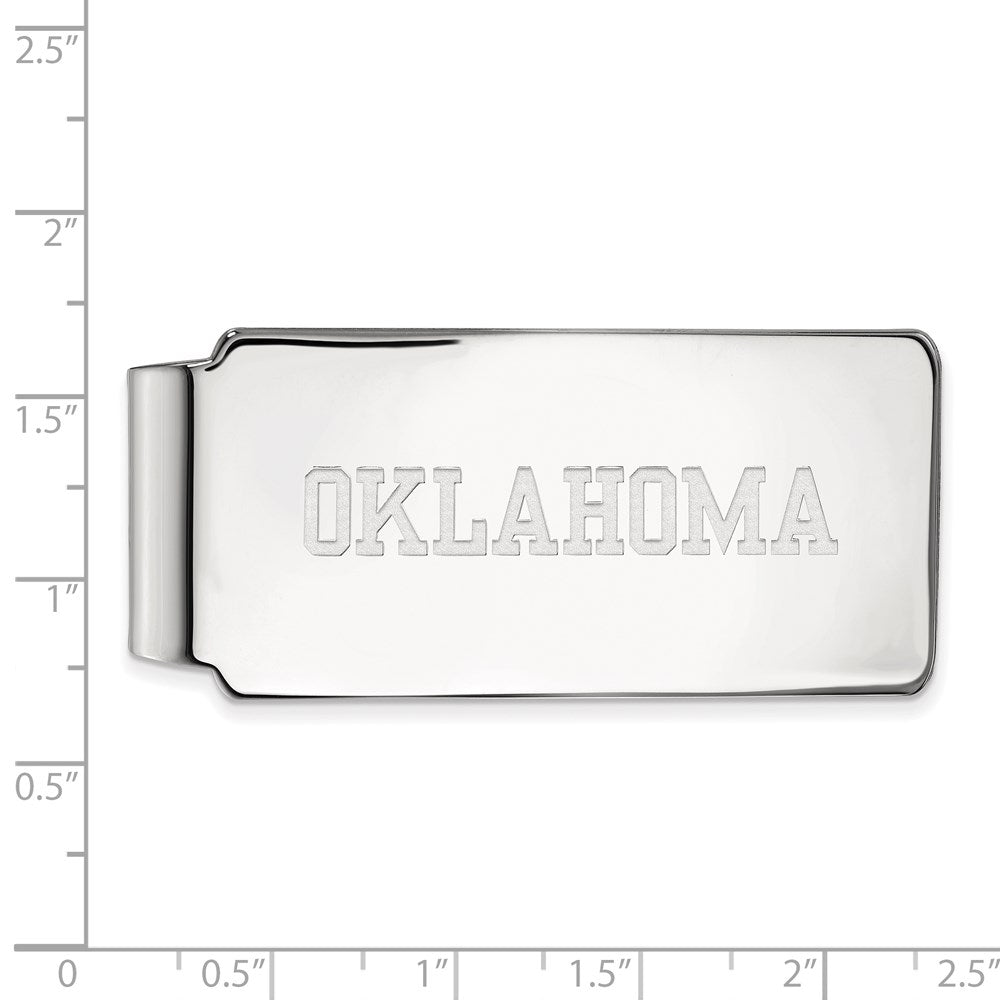 10K Weißgold Logoart University Of Oklahoma Geldklammer