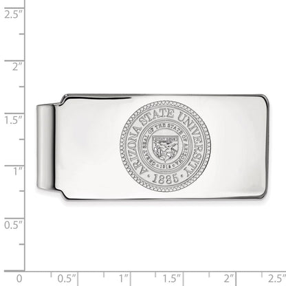 10K Weißgold Logoart Arizona State University Wappen Geldklammer