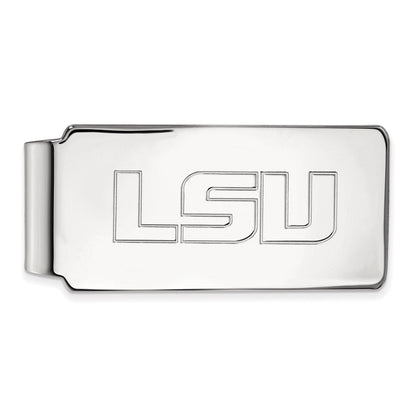 10K Weißgold Logoart Louisiana State University L-s-u Geldklammer